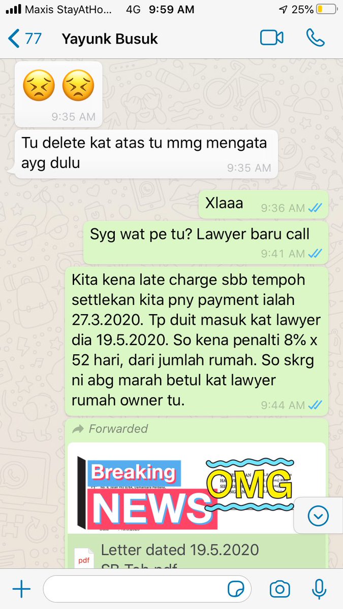 Alang2 da viral kat twitter ni org lain yg post So aku pun post la utk diri sendiri. Memang aku laki bini kuat berjenaka selalu juga jenaka kami aku paparkan di social media tp kali ini dpt perhatian. Nk tau apa deleted mesej tu?