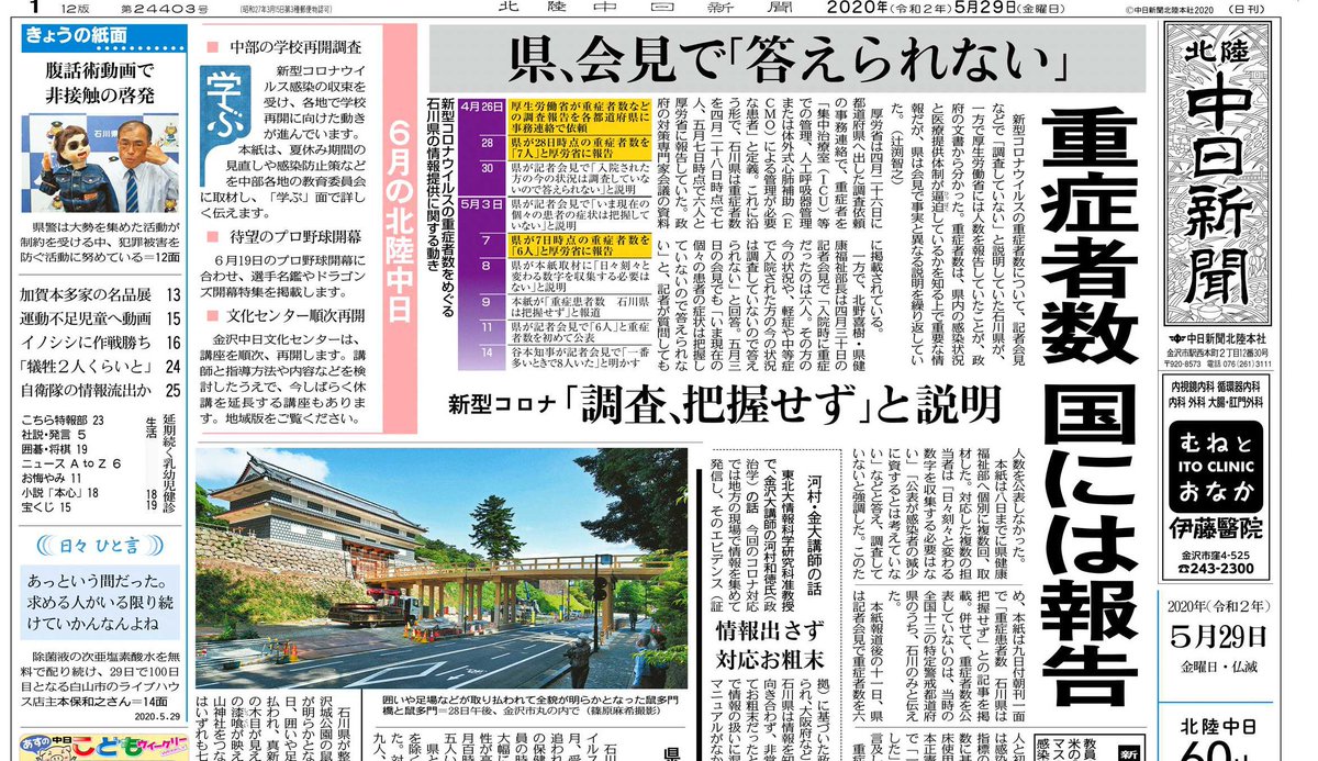 北陸 中 日 新聞 中日新聞北陸本社