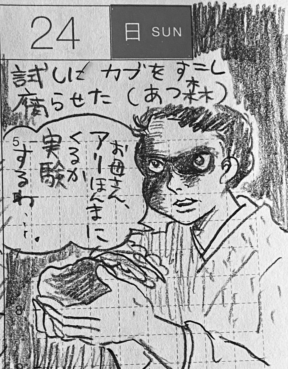 5月第4週の一コマ絵日記2/2。
しわしわ可愛かった
#一コマ絵日記
#ほぼ日 