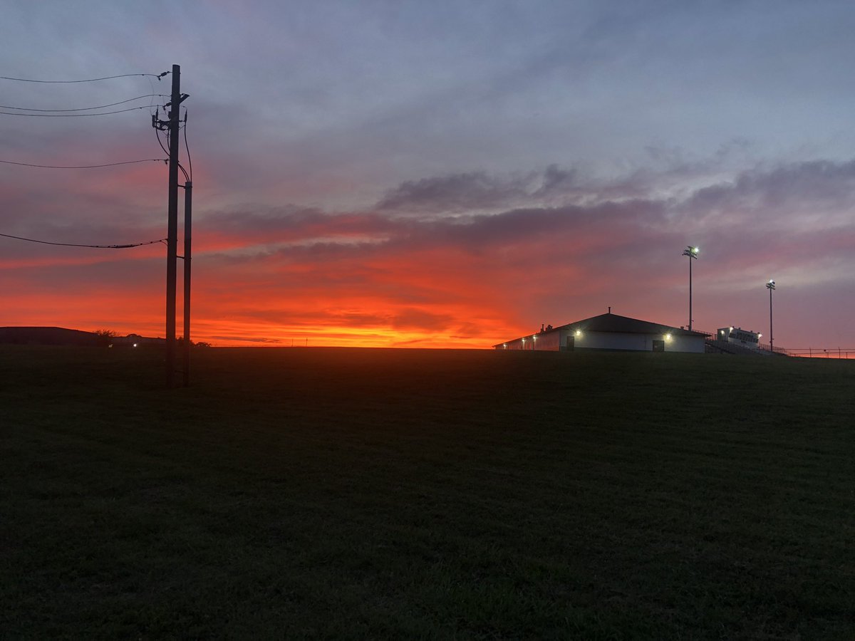 God’s sunset over Cub Nation #beauty