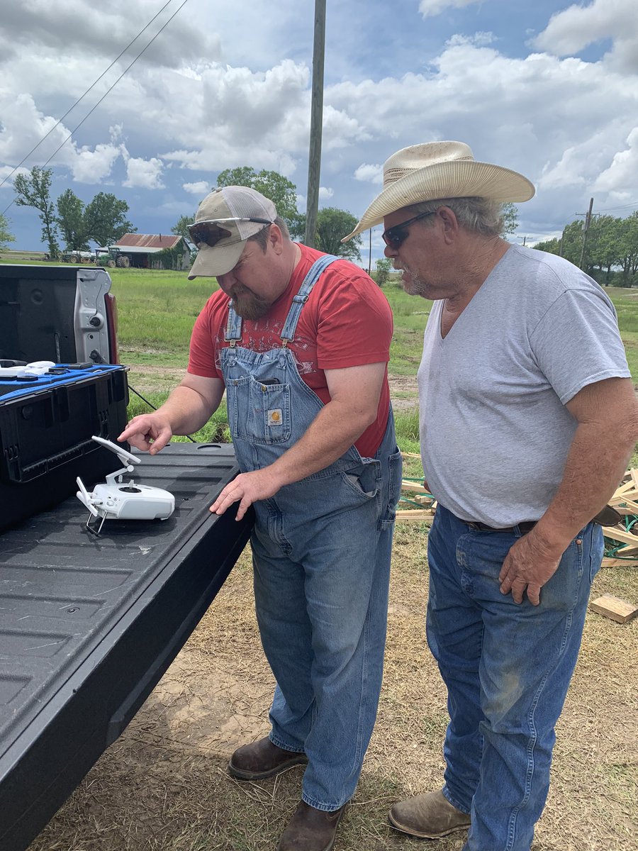 irrigationgal's tweet photo. It’s always a good day of learning when with @TheMikeHamilton!!! #MIRI #drones #irrigation https://t.co/QCCkGkbygu