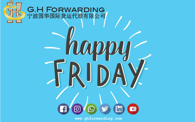cecilia_hjj's tweet photo. Happy Friday~
Another weekends~
Thanks for life~
#ghforwarding #friday #logistics https://t.co/TQ3lz1kgO4