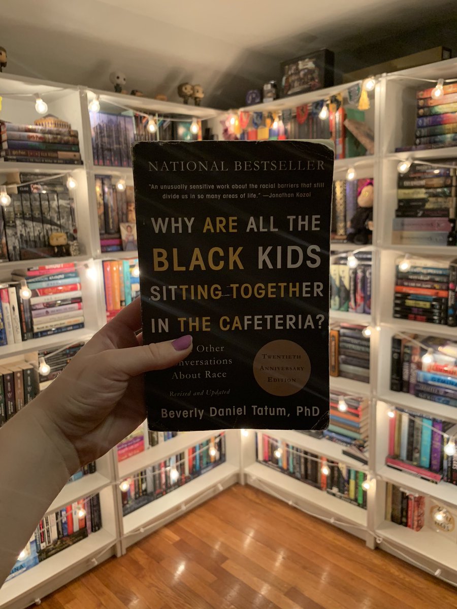 I’ve seen a lot of people looking for book recs related to racism, privilege, and injustice in America in response to the murder of  #GeorgeFloyd so please let me recommend Why Are All the Black Kids Sitting Together in the Cafeteria by Dr. Beverly Tatum!