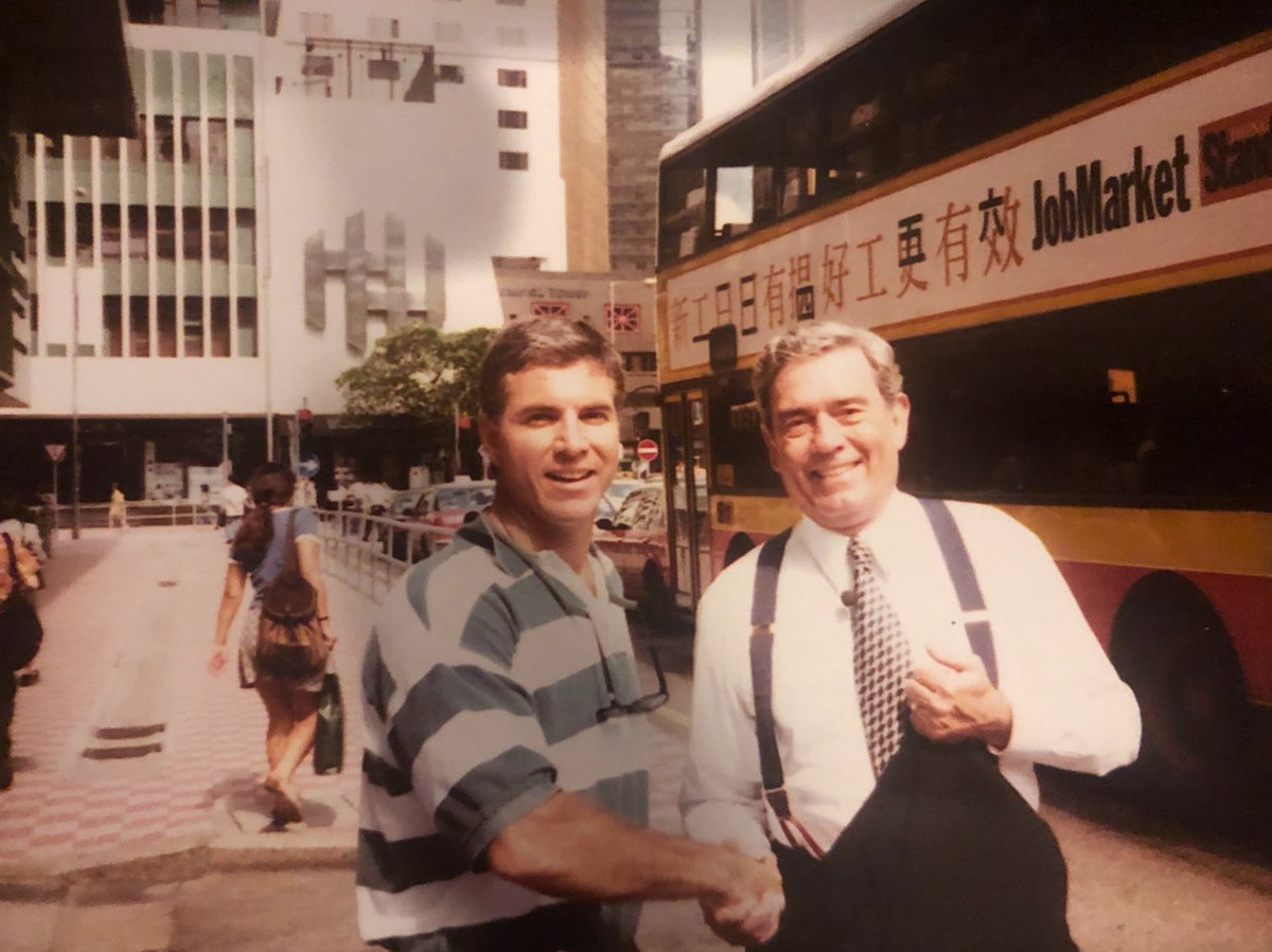 Hi <a href="/DanRather/">Dan Rather</a> do you know where you were in June, 1997? You were graciously posing for a picture before another world event...