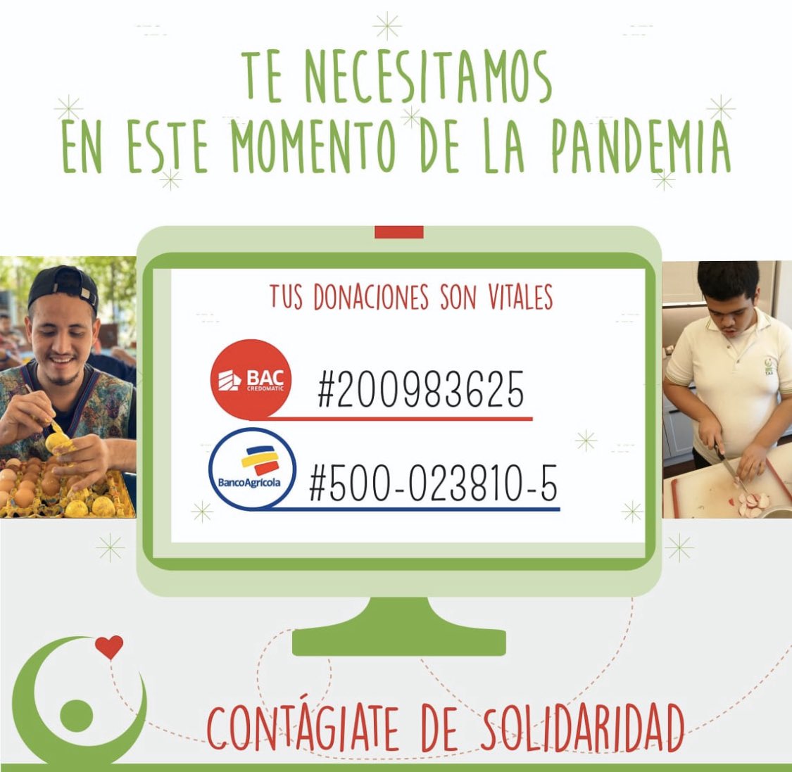 HOPAC_ORG's tweet photo. Con tu solidario respaldo podremos atravesar esta crisis. Nosotros necesitamos de una mano y ¡Tú tienes dos! #contagiatedesolidaridad #necesitamosunamano #yosoyhopac https://t.co/QPEeC0KoAV