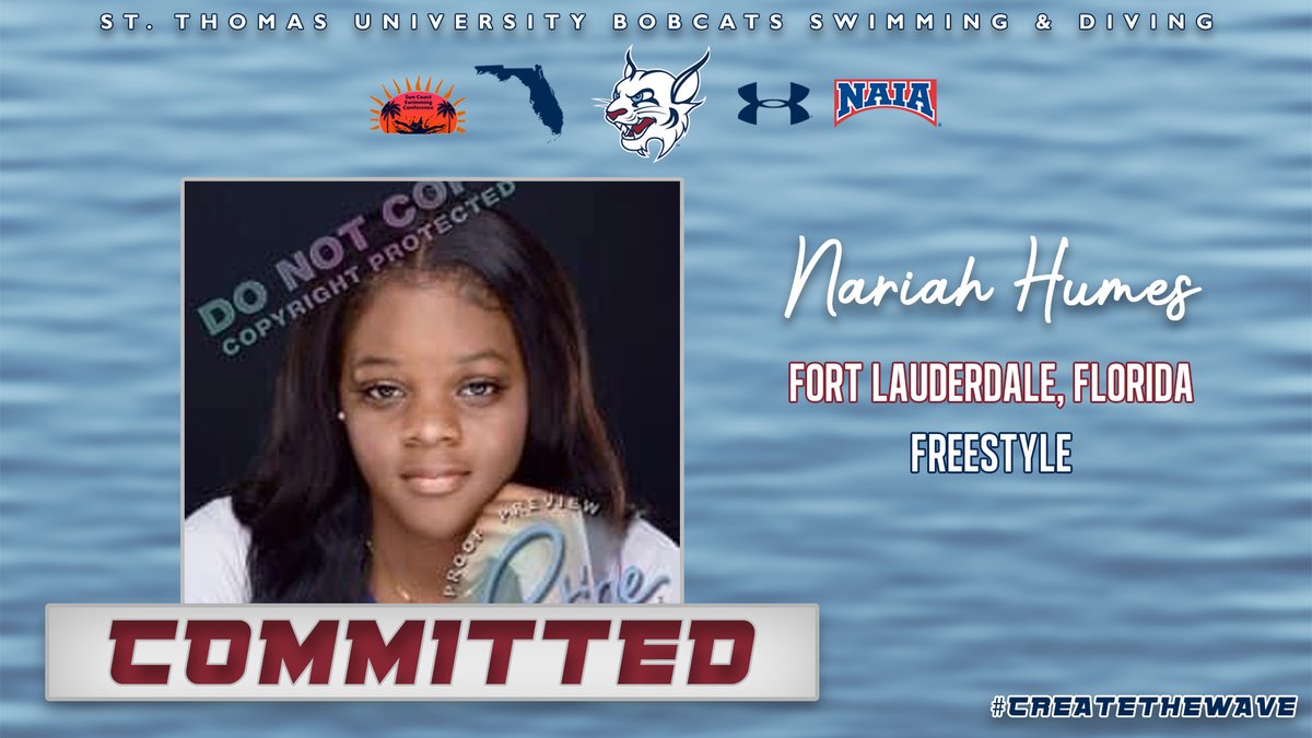 STU_Swimming's tweet image. Let’s welcome our newest freestyle swimmer, Nariah Humes!

#CreateTheWave // #STUSwimming