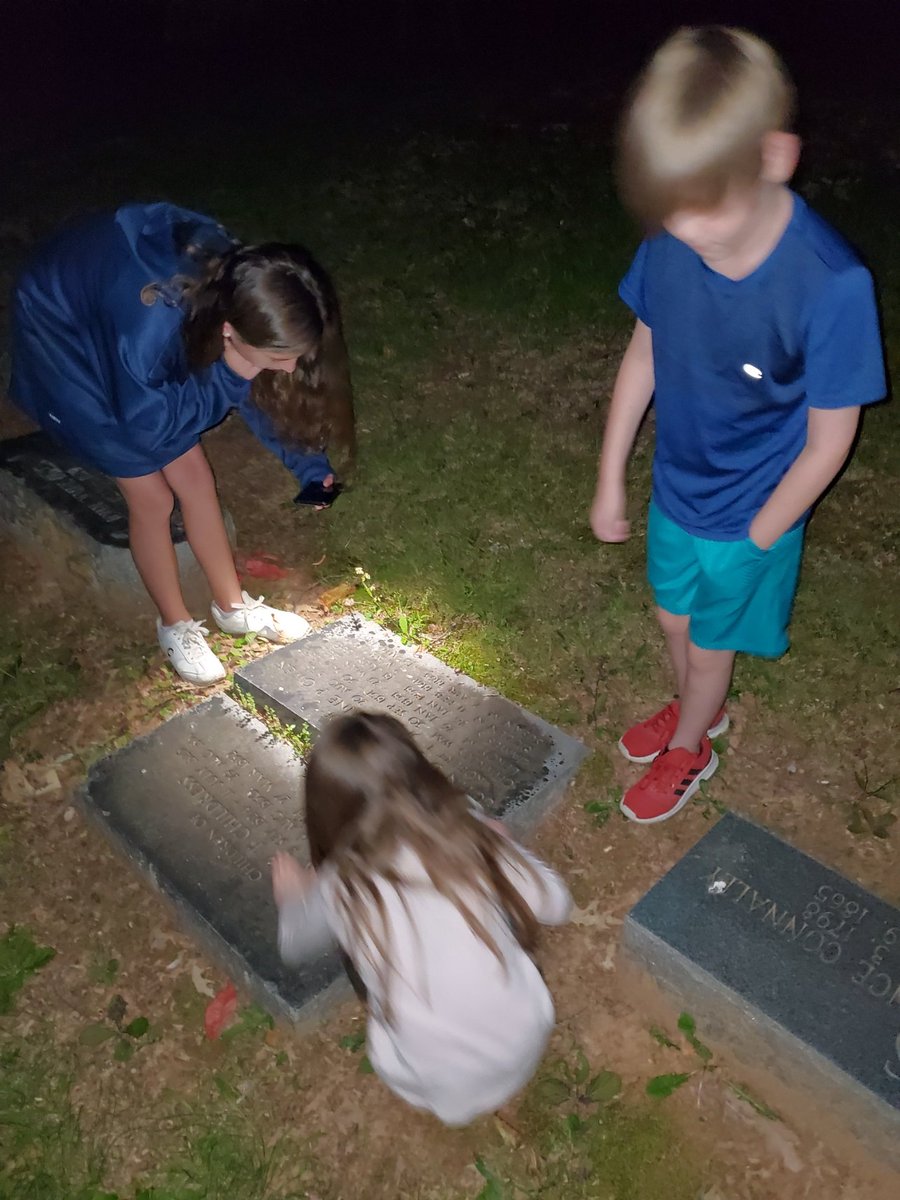 So here I am...Teaching my kids how to properly respect the dead in a local cemetery. The conversation about why there were so many unmarked and child gravestones was that painful fathering that helps make a man's life.