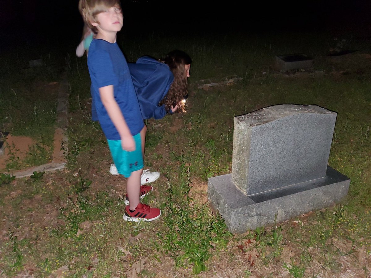 So here I am...Teaching my kids how to properly respect the dead in a local cemetery. The conversation about why there were so many unmarked and child gravestones was that painful fathering that helps make a man's life.