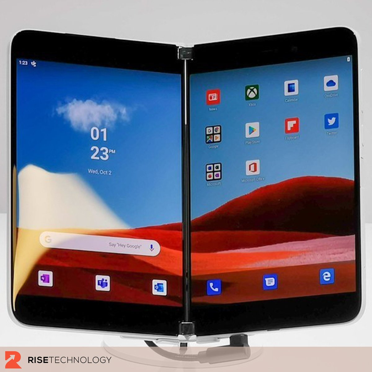 Microsoft has released a guide on how to build apps for the dual-screen Surface Duo using the Flutter SDK. You can click the link for full guide:

developer-tech.com/news/2020/may/… 

#technology #risetechnology  #riseconsulting #RiseWithUs #flutterSDK #microsoft #dualscreen #surfaceduo