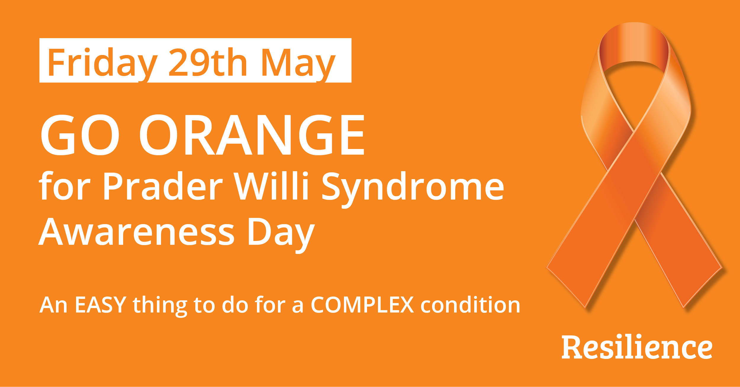 Resilience Healthcare on Twitter: "Today we mark International Prader Willi  Syndrome awareness day. Here at Resilience we are proud to provide  residential supports for people with Prader Willi Syndrome, which optimizes  their