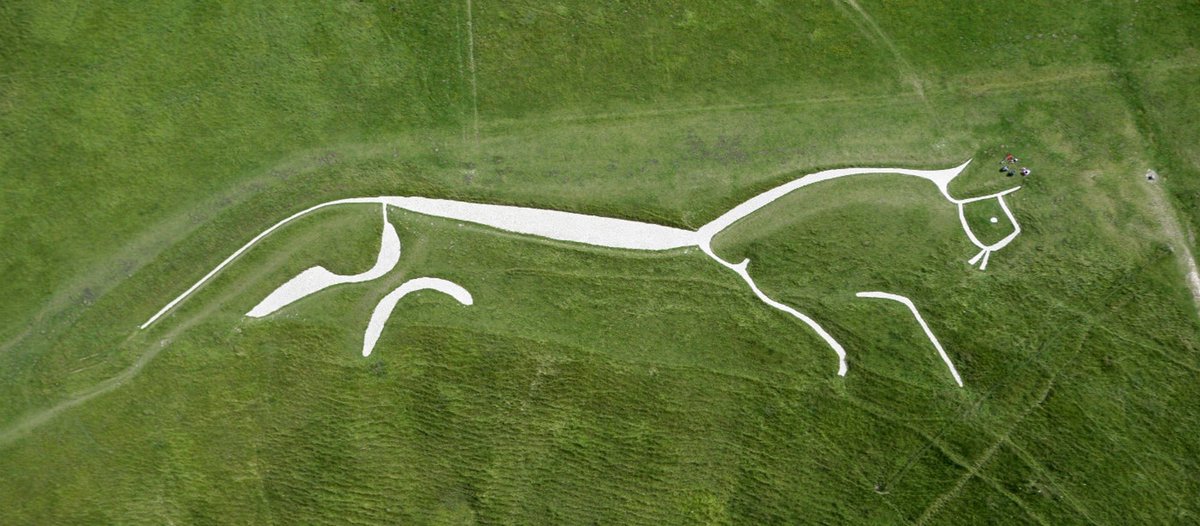 The Uffington White Horse. About 15 miles from Tolkien’s office.