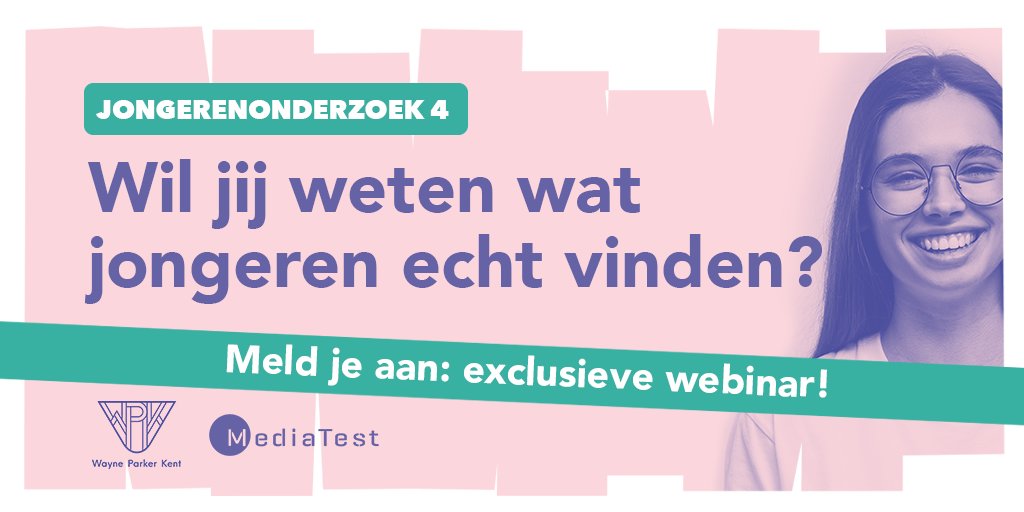 De 4e editie van het Jongerenonderzoek is binnen! De antwoorden op de vraag 'wat jongeren bezig houdt?' delen we in een exclusief (gratis) webinar op donderdag 4 juni 2020. Meld je aan👉 bit.ly/2ZLe9re