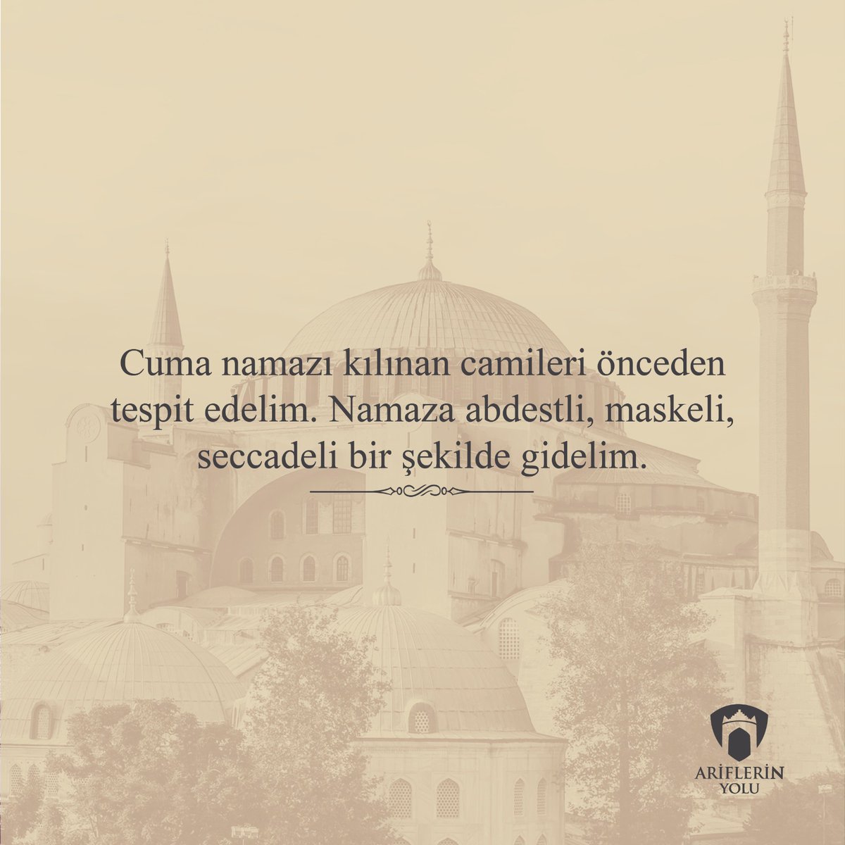 Cuma namazına giderken alınacak tedbirleri ihmal etmeyelim!