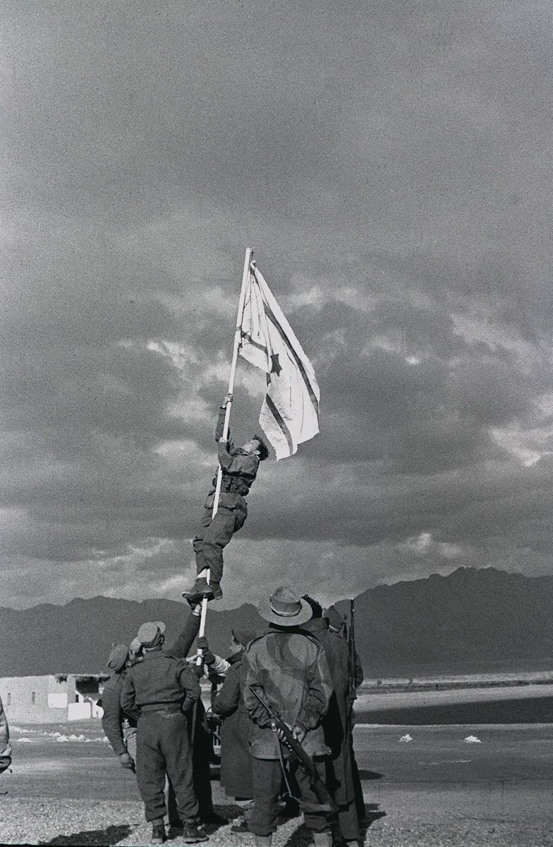 How lies work.In March 1949 the Israelis reached the southern tip - access to the Red Sea - what is now the town of Eilat. It was empty apart from an abandoned British police station. To the east was the Jordanian fishing village of Akaba. The Jewish forces raised a flag.