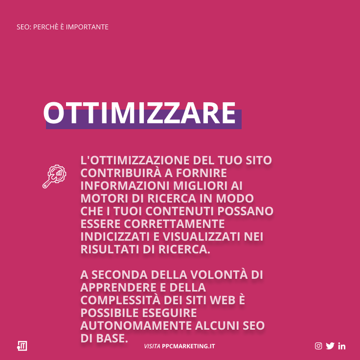 SEO: Perchè È Importante

Anche se la pubblicità a pagamento, i social media e altre piattaforme online possono generare traffico verso i siti Web, ricordati che la maggior parte del traffico online arriverà sempre motori dai ricerca.

#seo #motoridiricerca