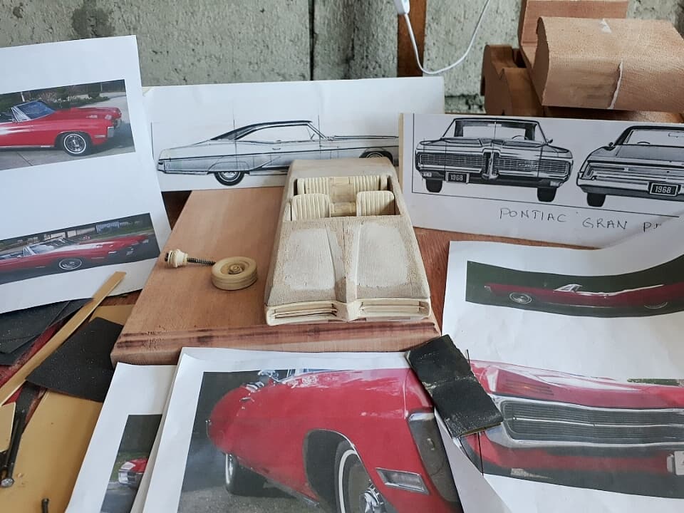 modelworkdirect's tweet image. 1967 Pontiac Grand Prix in detailing process. It&apos;s 100% hand made and  wood from headlight to tail light. If you want to have your own car replica Visit us on Web @ modelworksdirect.com or dial 1-844-8MODELS
#customcarmodels
#woodencarmodels
#modelworksdirect