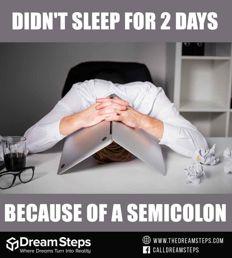DreamStepsTech's tweet photo. When there is a small error in the code.

#ProgrammerMemes #WebDeveloper #ProgrammersLife #DeveloperLife #ProgrammerJokes #FunnyMemes #CodingLife #Memes #DreamSteps https://t.co/eUr2CLfiIB