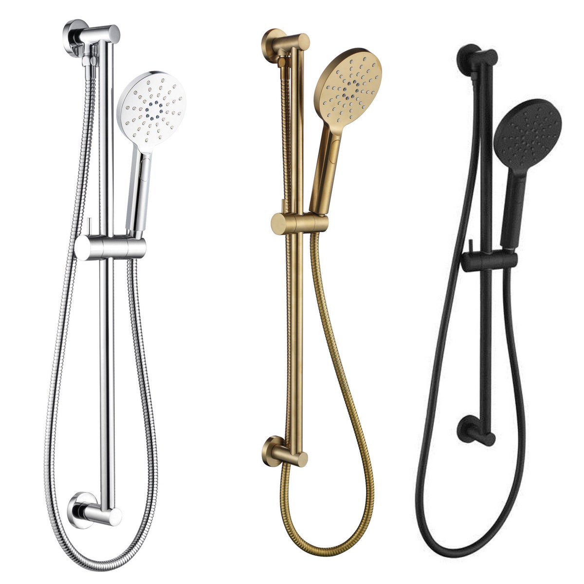 xmqedith's tweet photo. Chrome plating,brushed brass, matte black #showerrail #bathrooms https://t.co/k5FGs95czu