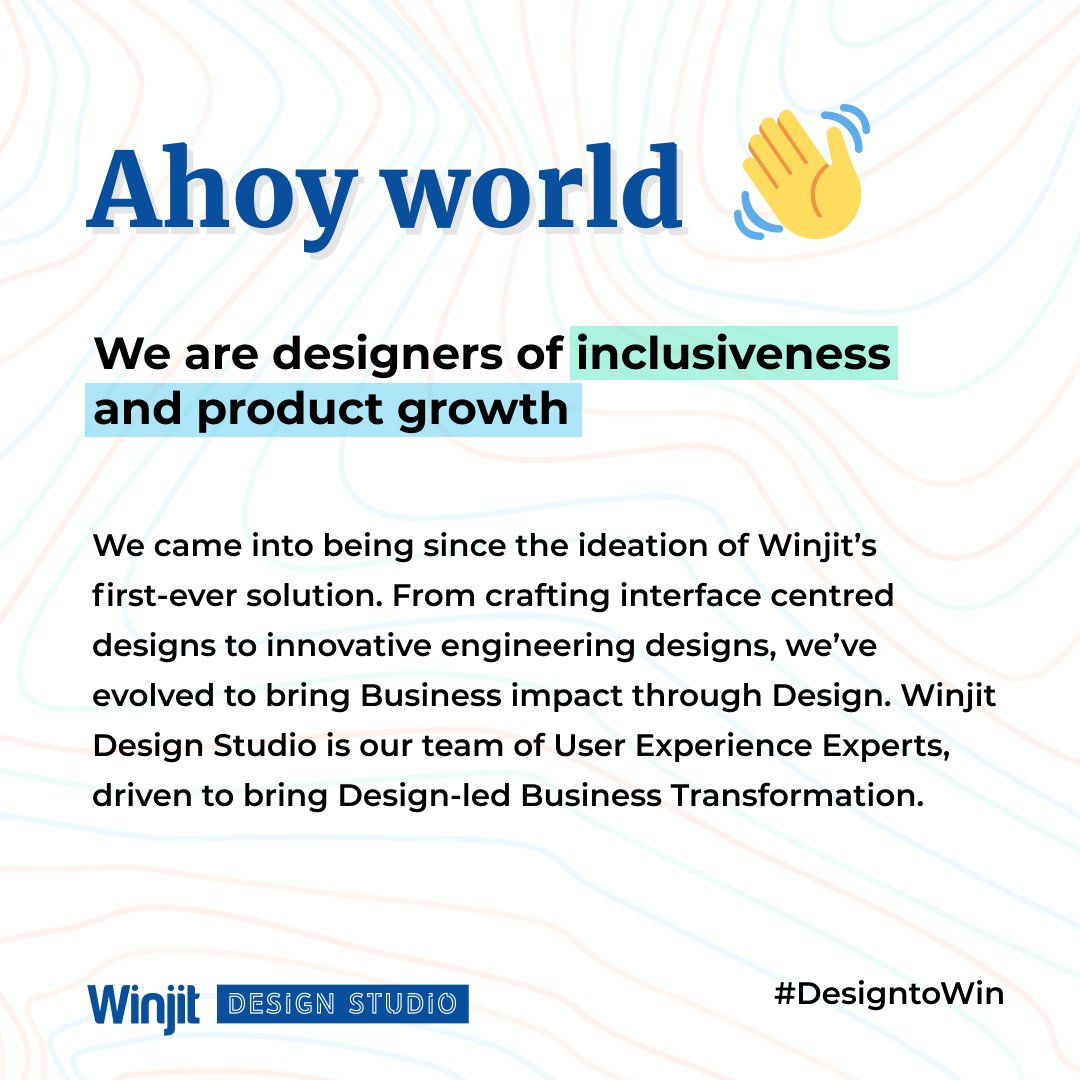 WinjitTech's tweet image. Ahoy World!

#WinjitDesignStudio #DesigntoWin #MakeSense
#designsprint #uxstrategy #prototyping #uxresearch #designresearch