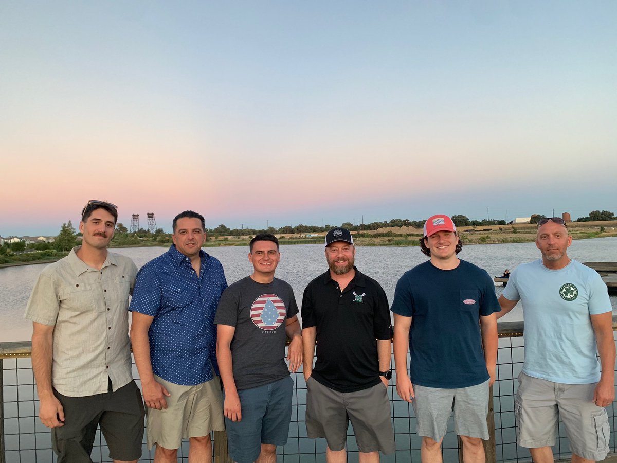 SMHS Coaching Staff saying goodbye, THANK YOU, and Good Luck to Coach Tenbrock as he heads out to his transfer in Virginia. #USMarines  Thank you for your Service! 
Left to right: Coach Tenbrock, Coach Macedo, Coach Helms, Coach Mulvihill, Coach Barlupo, Coach Sheeran