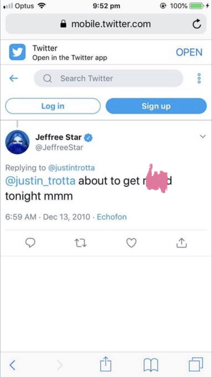 TW// major tw omfgthis will NEVER sit with me right there is no fucking excuse for saying these two tweets  #jeffreestar jeffree needs to be held accountable