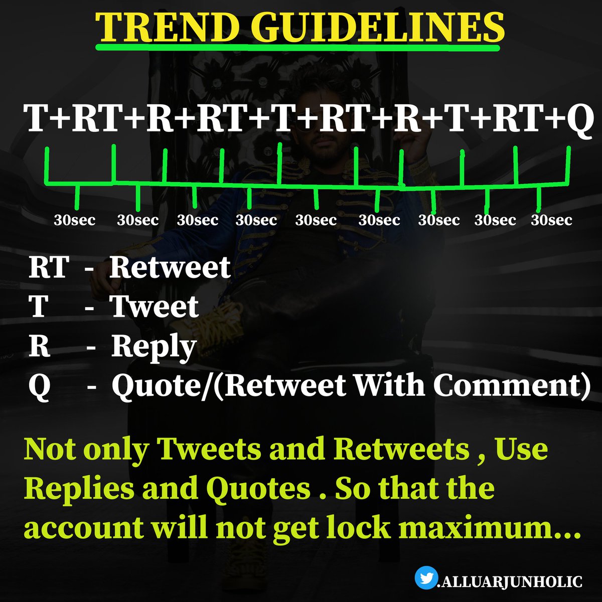 (1/5)Follow this Guidelines in the Trends Follow Us And Turn on   Bookmark this tweetRetweet and Spread Maximum   #VedamTrendOn3rdJune  #Pushpa ||  @alluarjunThread