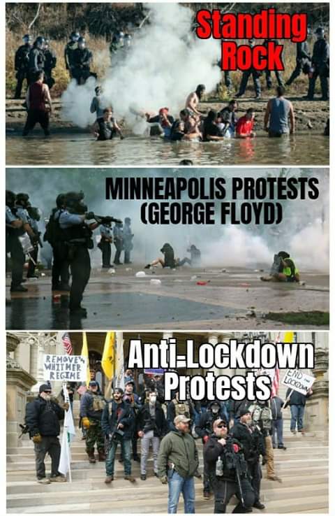 loveliberty14's tweet photo. @nowthisnews Double standard 🗣 #MakeAmericaRacistAgain #MakeAmericaWhiteAgain #BlackLivesMatter #minneapolisriots #JusticeForGeorgeFloyd https://t.co/VuNAWGHjWx