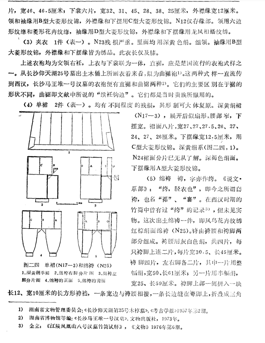 HanfuW's tweet photo. @dndudwp99 The earliest relics of Ruqun(襦裙) you can found in China are clothes evacuated from Mashan No. 1 Chu tomb. During Chu（704–223 BCE）period, you Koreans are uncultured persons. The pictures below shows you the screenshot of the essay about Ruqun in the tomb and its replication https://t.co/tx99UbjSv7