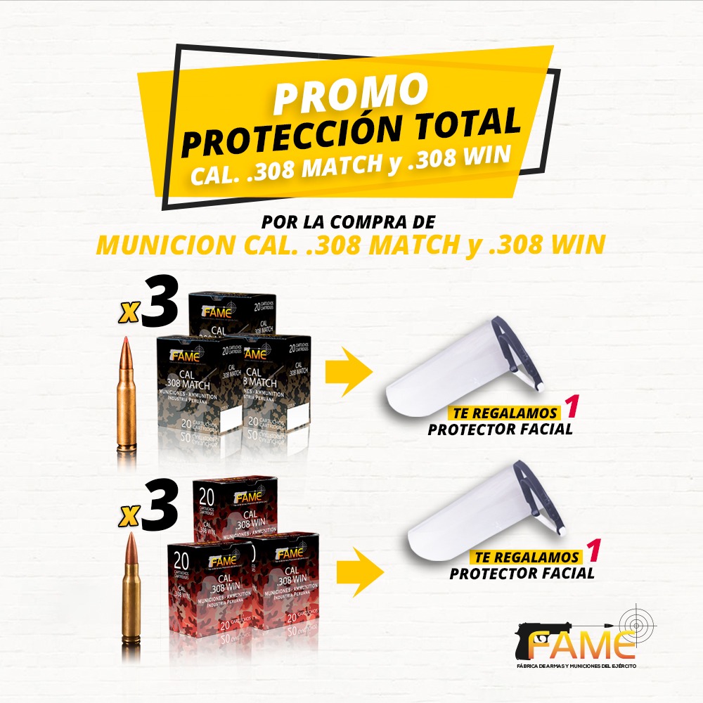 FameSac's tweet photo. FAME TIENE LO QUE NECESITAS: 💪DEFENSA PARA TI Y SEGURIDAD PARA LOS TUYOS😷

Por la compra de cualquier calibre de nuestras municiones, TE REGALAMOS PROTECTORES FACIALES

Contáctanos 990 570 574

#protectoresfacialesfame #protectoresfaciales #municion #ammunition #municionfame https://t.co/SjuT8q36v3