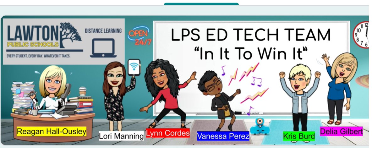 LawtonPSCIA's tweet photo. So proud of the LPS Ed Tech Team that created the recent virtual technology training for all staff members! The choice boards, with over 200 lessons, were AMAZING! Speaking of amazing...our staff members far exceeded our expectations. They are the best!
#WeAreLPS https://t.co/vvUYMKEXeH