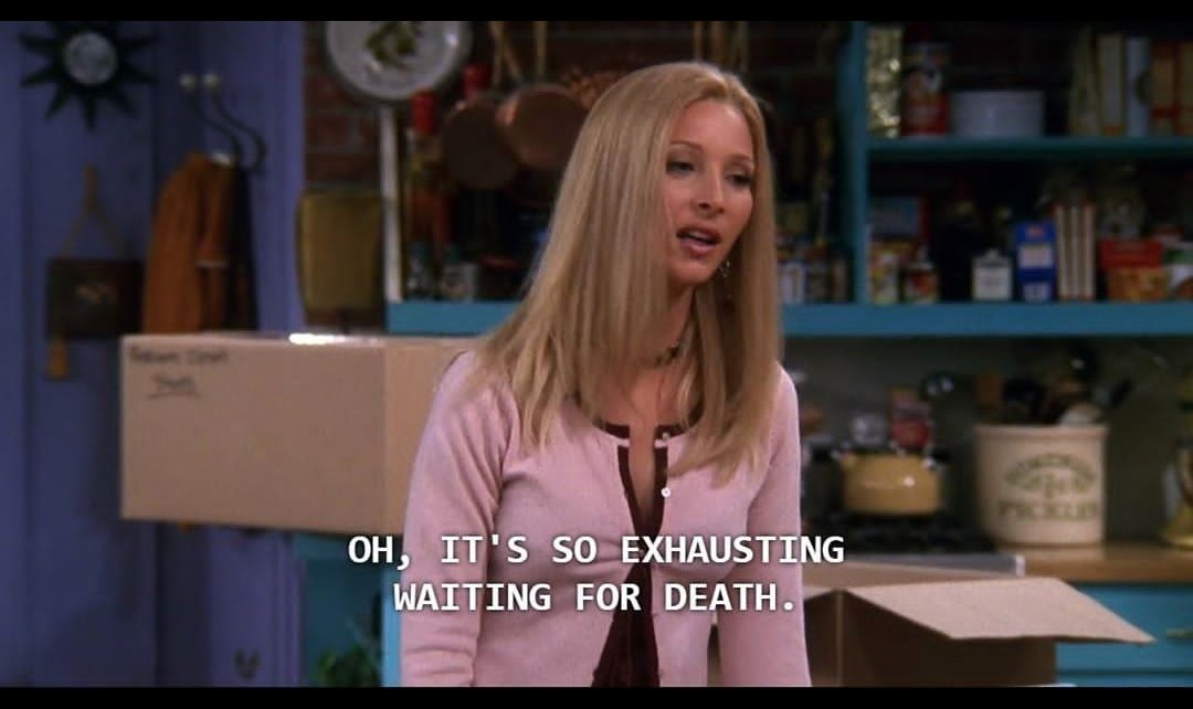 Current mood : Phoebe Buffay #FriendsWatchParty https://t.co/jd2qt8pewI. 