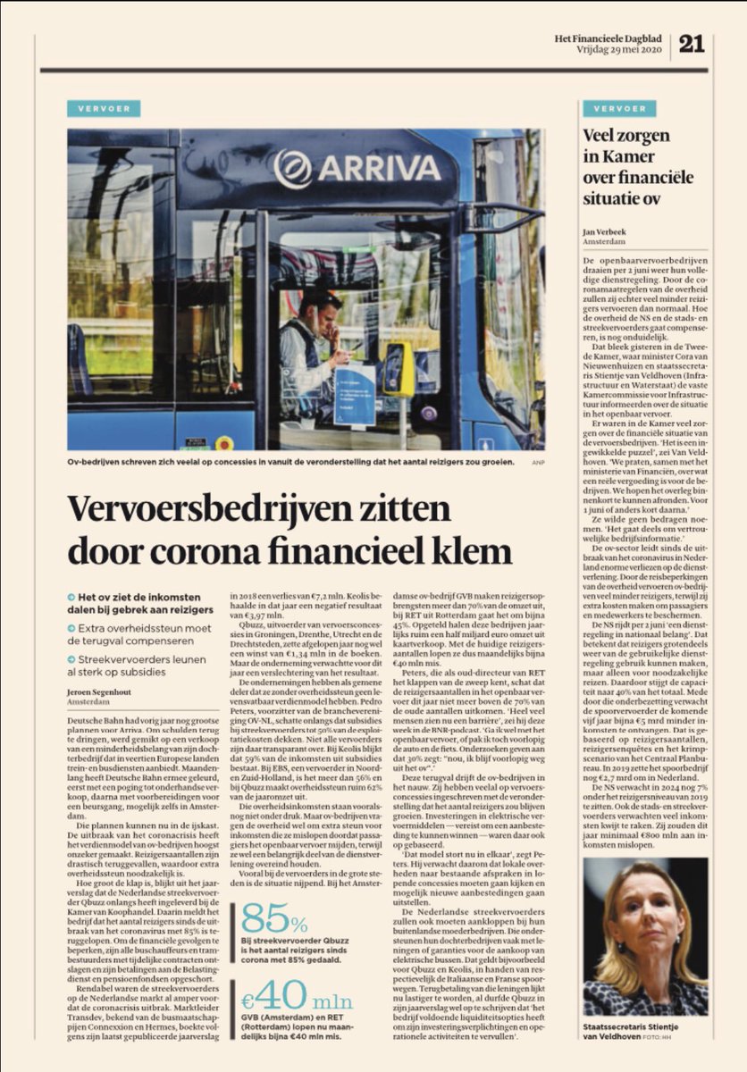 Vandaag 2 pagina’s in het <a href="/FD/">Dan McCrum</a> over 2 totaal verschillende sectoren. Beide berichten hebben volgens mij een ding gemeen: we hollen in Nederland onze netwerken uit onder Europese druk. Soms ongemerkt, soms bewust. Dat gaat zo: