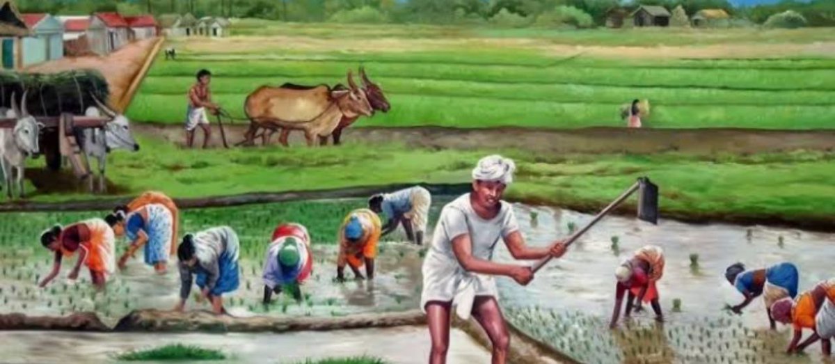 A happy civilisation is that where there is no scarcity and Indian civilisation was based on agriculture where the farmers were experts in the techniques that could actually grow crops and foods that were good for health. @Sanjay_Dixit