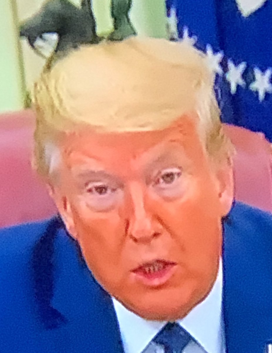 BayStateTickets's tweet image. I mean seriously?    Who let’s him appear in public looking this ridiculous?   Do they just peel back his his sleep mask after his orange spray tan?   Jesus...