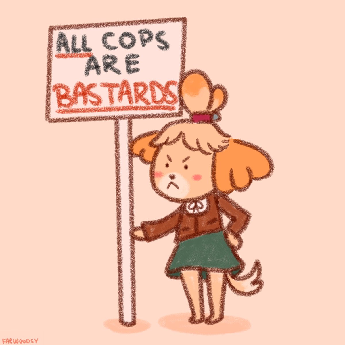 faewoodsy's tweet photo. isabelle has something to say https://t.co/gNF839Igh4