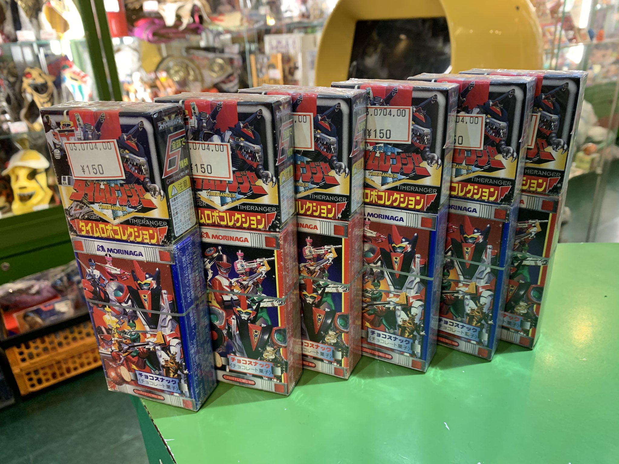 森永チョコスナック 未来戦隊タイムレンジャー タイムロボ 6種セット 森永 チョコスナック 未来戦隊タイムレンジャー 6個セット