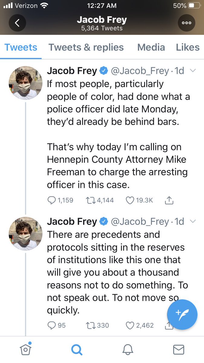 thauserkstp's tweet image. None of the key leaders at state or City of Minneapolis level have even communicated on Twitter tonight. Mayor Frey last tweeted 24 hours ago. Gov. Walz 7 hours ago. Attorney General Keith Ellison 7 hours ago. Only MN National Guard has tweeted in past 90 minutes.