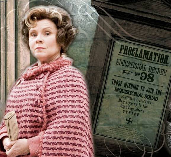 WarrenHandley's tweet image. NDZ is basically Dolores Umbridge