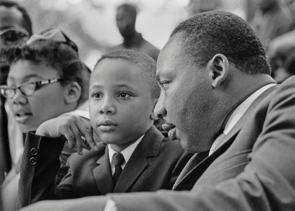 Tonight, I stand with all those in America who dream of a world of peace and justice. A world where nobody is judged by the color of their skin, but, as dad said, by the content of their character.

That world is possible. We will get there, together.

Love to all.

— MLK III