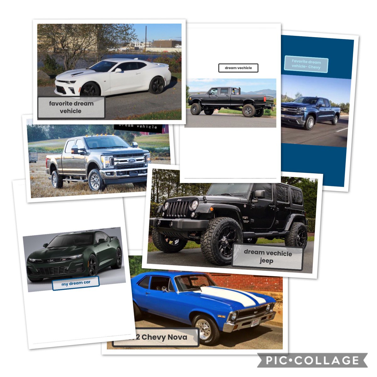 S_Gonzalez956's tweet photo. Digital Slam Book by my students: Favorite Dream Vehicle  🚗 
#MayProject 
@RHbaseballFAITH @RHHS_Bobcats @ACardenas001 https://t.co/wvn7mjdmlI