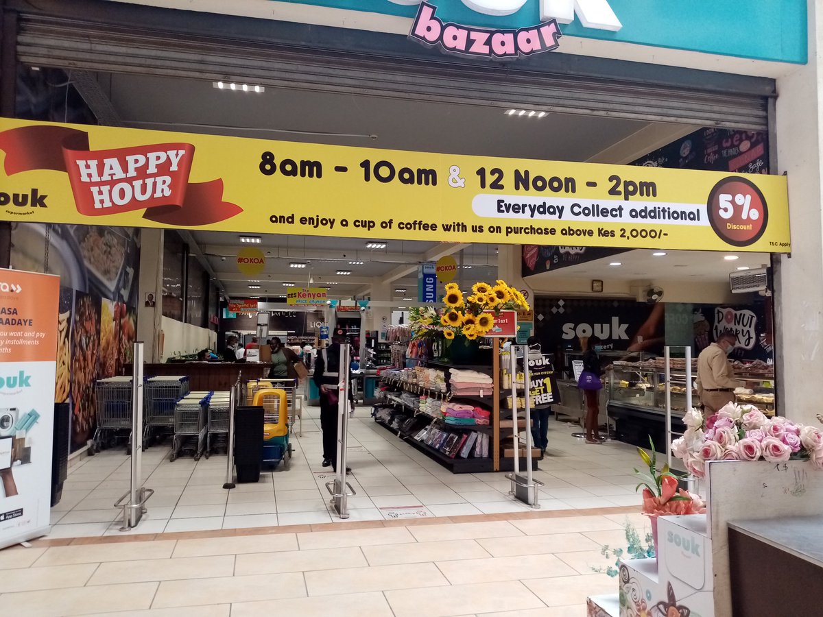 soukkenya's tweet photo. Are you here for our happy hour shopping??
Come Shop with us now and get a 5% discount.
You can also order online and you get free delivery
Get discounts on our products too.

Come Shop now!! https://t.co/2tHSeyfiPr