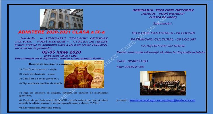 Ziarul_AA's tweet image. Seminarul Teologic din Curtea de Argeș – oferta educațională
ziarulactualitatea.com/23288
#seminar #teologic #ortodox #neagoe #voda #basarab #oferta #educationala #curteadearges