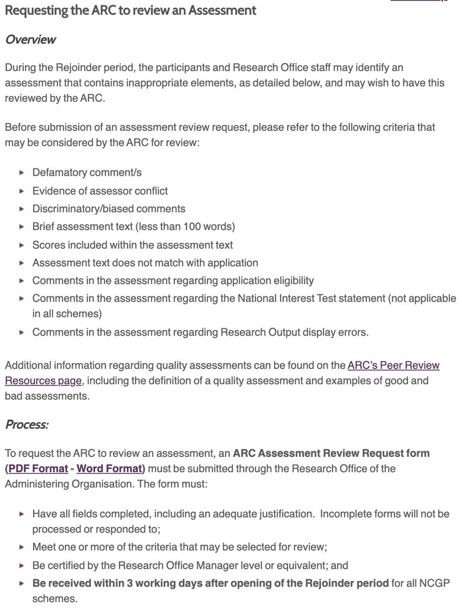 Well, you'd better hope it all adds up to less than 3 days.Introducing the  #ARC3DayRule(from  https://www.arc.gov.au/grants/grant-application/rejoinders)I know, I know, the ARC's bold font cuts through all those silly barriers, especially the hit to mental health.