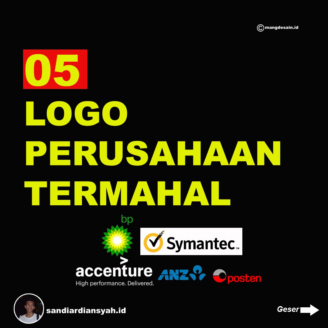 katasandi_id's tweet photo. 05 Logo Perusahaan Termahal .
Kalau postingan ini bermanfaat share ya🙏😊 .
#desaingrafis #desainer #BoikotTVRI #ayomicroblog #desainyukwil #rubrikgrafis #desainergrafis #logo #bagijurus #bagijurus101 https://t.co/UBE2t3SFA7