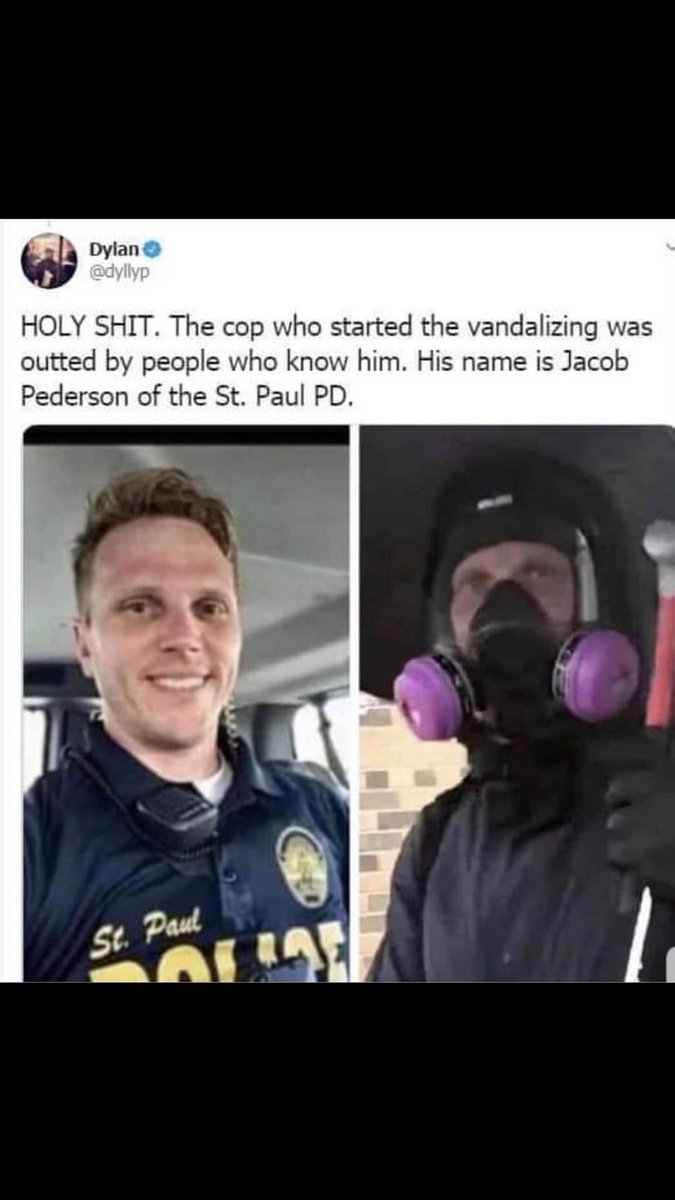 living2thebeat1's tweet image. Would you look at that. The male that caused the broken windows and started the looting of AutoZone in MN is an undercover cop.