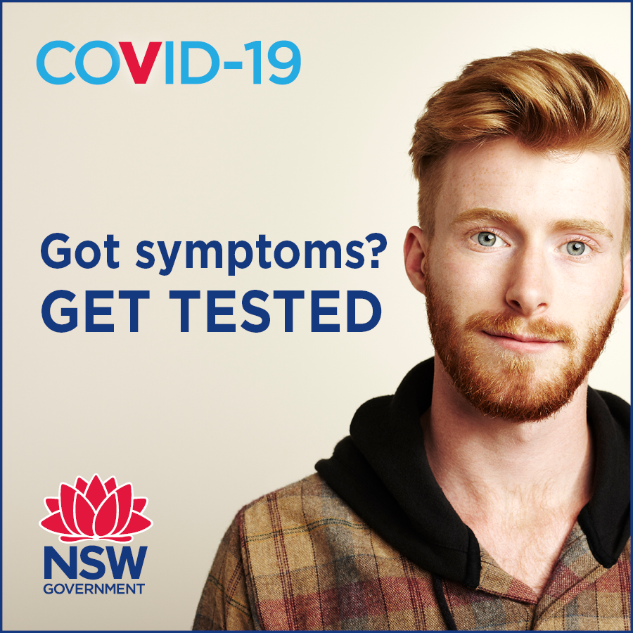 NSWHealth's tweet image. Even if you have very mild symptoms such as a scratchy throat, a cough, runny nose or a slight fever, get tested for #COVID19. 

Find a COVID-19 clinic near you 
nsw.gov.au/covid-19/how-t… 

#COVID19au