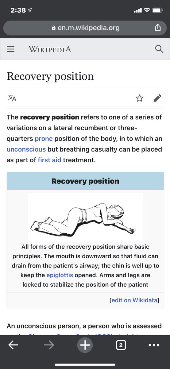 kebo901's tweet photo. @markologies This is the recovery position for those who don’t know. There are other variants as well but for simplicity this is what is meant https://t.co/jdpaMudE2D