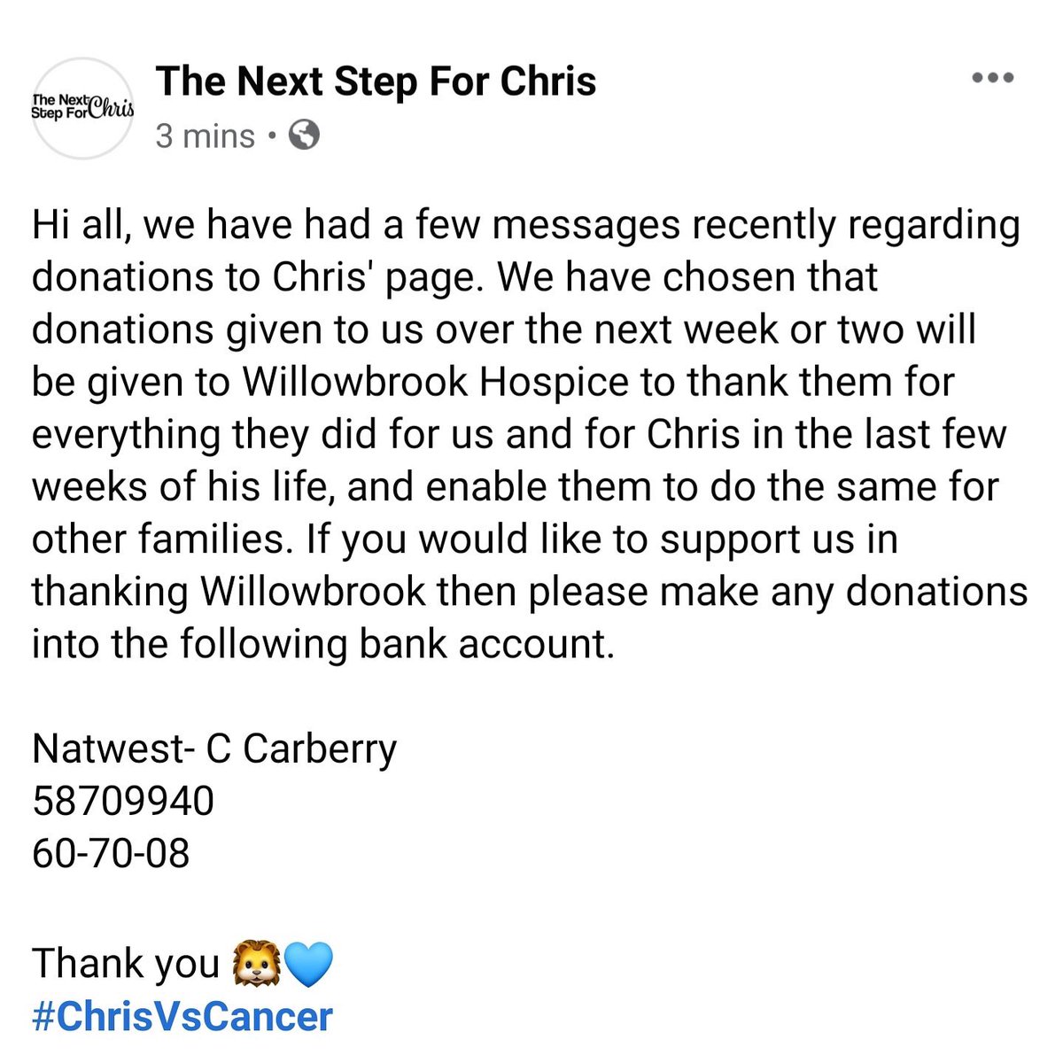 Today we say goodbye to a beautiful brave young soul <a href="/chriscarbs96/">Chris Carberry</a> he tackled his illness head on and has inspired so many #cancer patients along the way! You gave this terrible disease a good kicking for a long time Chris #RIPLegend ❤️