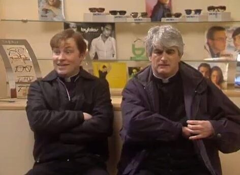 FrTedQOTD's tweet photo. "Ah God, Ted, I'm so happy. The sun is out and we're in an opticians. It doesn't get any better than this." https://t.co/wksdtg9Go5
