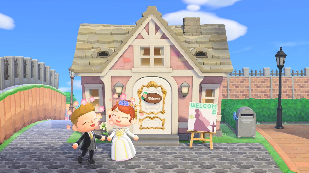 素敵！！あつ森の教会で、結婚式があげられるんだそうです！